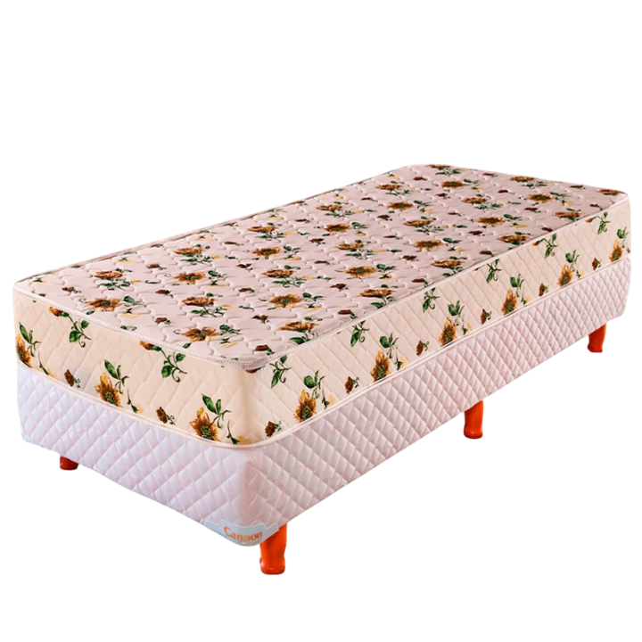 Base Bannon Princess+ Colchón Cannon Tropical 1 Plaza y ½ (190x100x18)