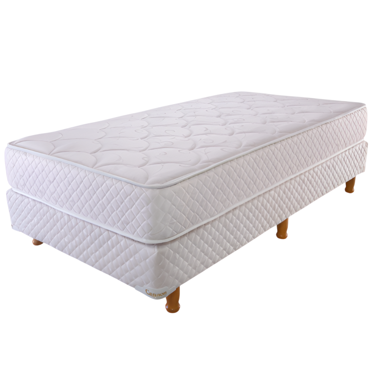 Base Cannon Princess + Colchón Cannon Princess 1 Plaza y ½ (190x100x23)