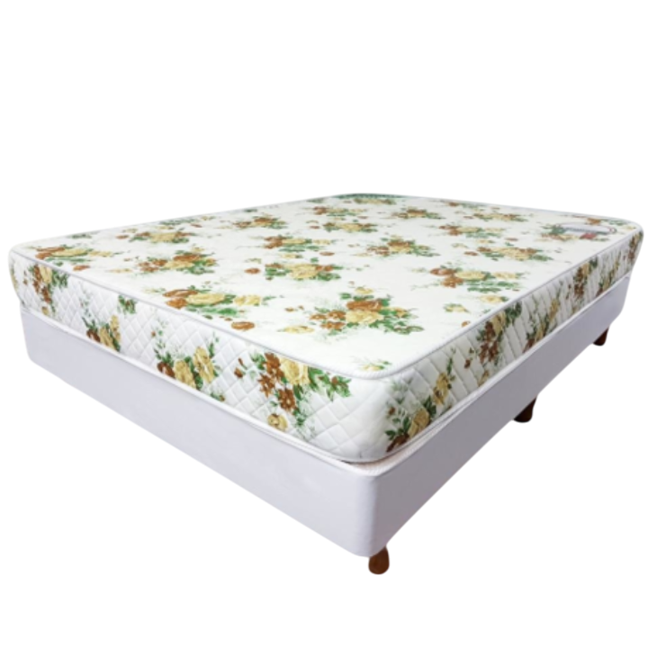 Base Cannon Princess + Colchón Cannon Tropical 2 Plazas y ½(190x140x18)